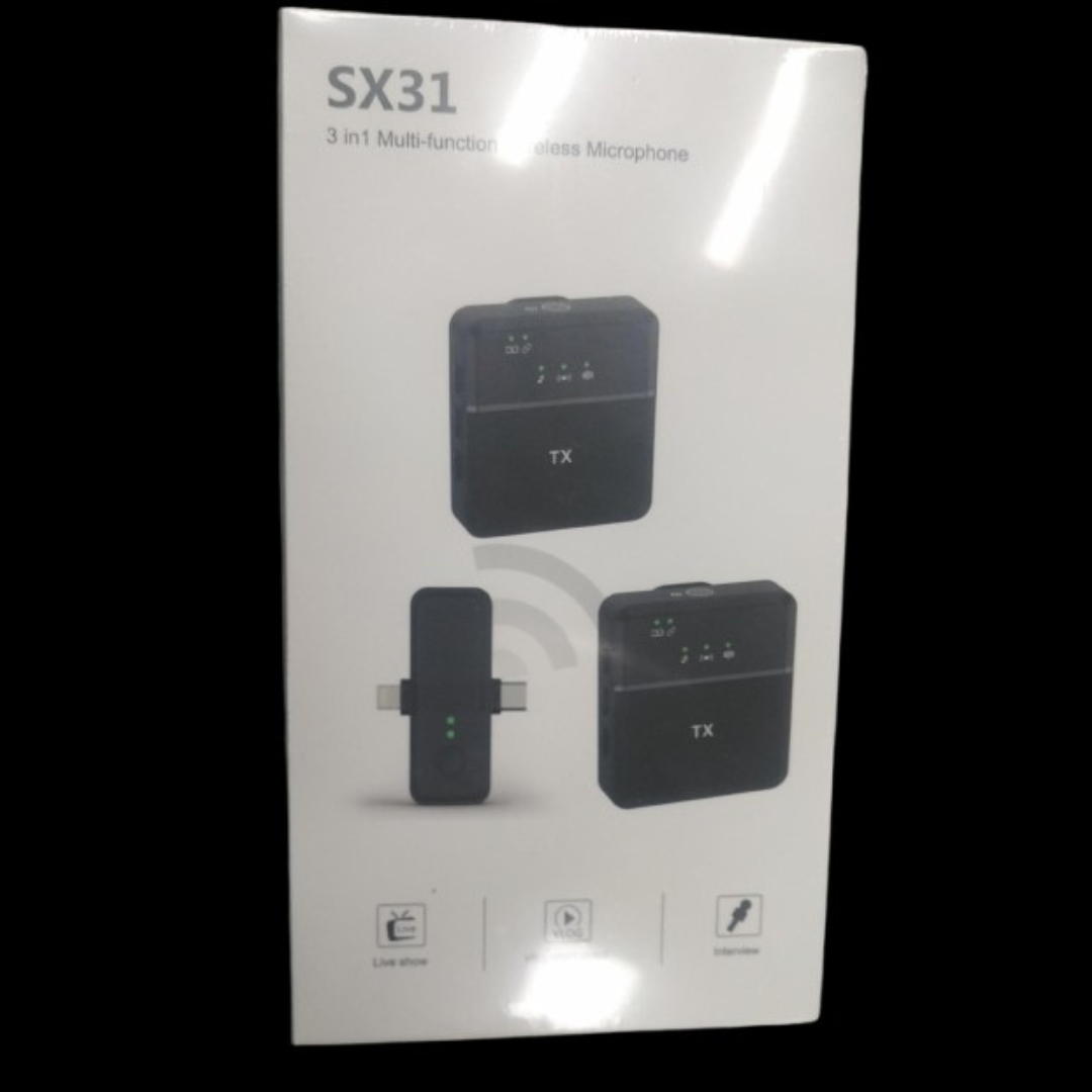 SX31 3-in-1 Multifunction wireless Microphone