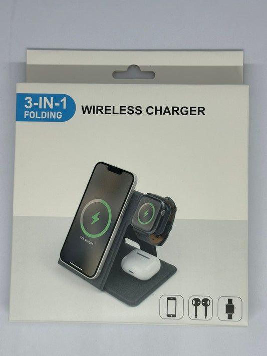 3 IN 1 FOLDING  WIRELESS CHARGER